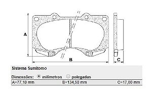 Jogo Pastilha Freio Dianteiro - Hilux SW4 3.0 16v 2005 a 2011