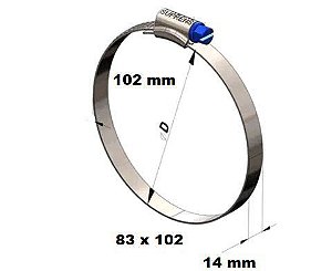 Abraçadeira - 14 x 83 x 102
