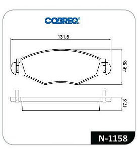 Jogo Pastilha Freio Dianteiro - 207 1.4 8v 2006 a 2014