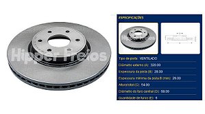 Par Disco Freio Dianteiro - Frontier 2.3 16v após 2023...*