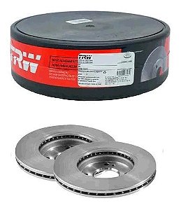 Par Disco Freio Dianteiro - Ventilado New KA 1.0 12v - 1.5 16v após 2013...