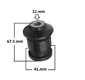 Bucha Bandeja Dianteira P/Dianteira - Bravo 1.4 16v - 1.8 16v 2011 a 2016