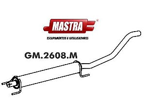 Escapamento Intermediário - Corsa Sedan 1.4/1.8 8v 2002 a 2015 - Curto