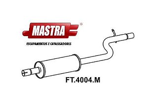 Escapamento Intermediário - Doblo Cargo 1.3 16v Fire - MPFi 2001 a 2007