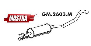 Escapamento Intermediário - Corsa 1.4/1.6 8v 1993 a 2004