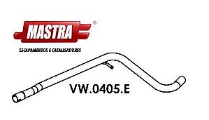 Tubo Escapamento Intermediário - Gol G6 1.0 8v - GVI 2012 a 2016