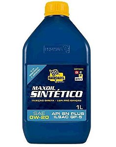 Litro Óleo Motor - 0w20 SN - 100% Sintetico - 1 litro - Bardahl