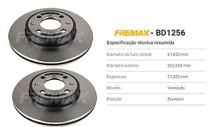 Par Disco Freio Dianteiro - FIT 1.5 16v após 2015...