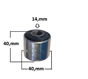 Bucha Amortecedor Dianteiro Inferior - Hilux 2.5/2.7/3.0 16v 2005 a 2015