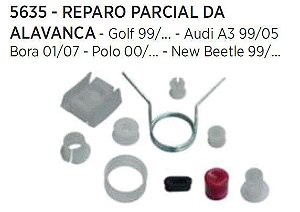 Kit Parcial da Alavanca Câmbio - A3 1999 a 2005