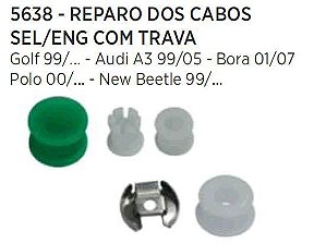 Kit Reparo Parcial dos Cabos Seleção e Engate - C/Trava - Bora 2001 a 2007