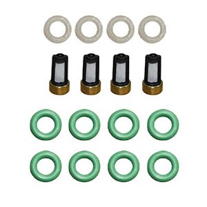 Kit Reparos Filtros Bico Injetor - Magnetti Marelli - Ponta Aberta - Logus 2.0 8v - MPFi 1990 a 1996