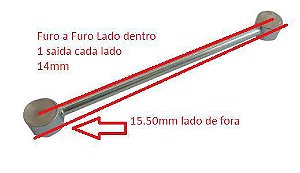 Tirante Haste Trambulador Alavanca Câmbio - 206 1.4 8v 2001 a 2014 - Curto 161mm