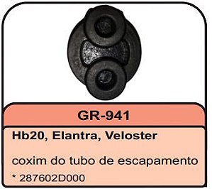 Coxim Escapamento Traseiro - HB20 após 2012...