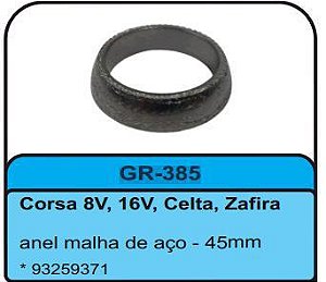 Anel Gaxeta Escapamento - Civic 1.6 16v - EX / LX / LSI 1992 a 2000
