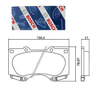 Jogo Pastilha Freio Dianteiro - Land Cruiser 3.0 2003 a 2009