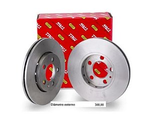 Par Disco Freio Dianteiro S10 2.4 8v - 2.5/2.8 16v 2012 a 2016