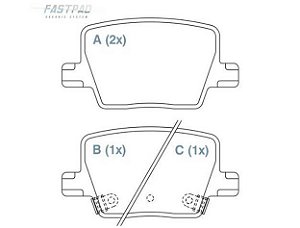 Jogo Pastilha Freio Traseiro Ram Rampage 2.0 16v após 2023...
