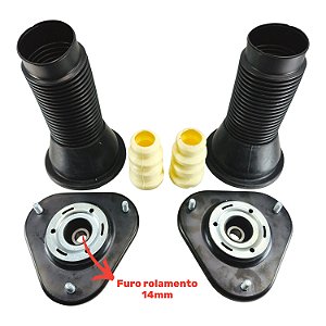 2 Kit Amortecedor Dianteiro Alto 14mm Corolla 1.6/1.8/2.0 16v 2008 a 2015