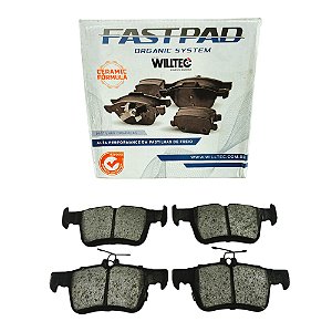 Jogo Pastilha Freio Traseiro Edge 3.5 24v V6 - Duratec 2016 a 2018 - Cerâmica