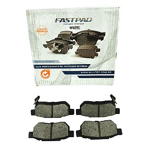 Jogo Pastilha Freio Traseiro Civic 1.6 16v 1990 a 1992 - Cerâmica