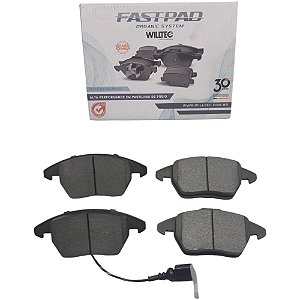 Jogo Pastilha Freio Dianteiro (C/Alarme) Audi A1 TFSi 1.4/1.8/2.0 16v 2011 a 2018 - Cerâmica