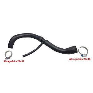 Mangueira Respiro Óleo Motor ao Filtro Saveiro G5 1.6 8v 2008 a 2014 - C/Abraçadeiras
