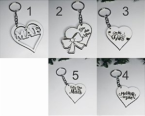 Dia das Mães - Chaveiros personalizados a laser