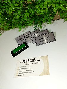 Crachá Botton Broche magnético personalizado a laser 6x3cm
