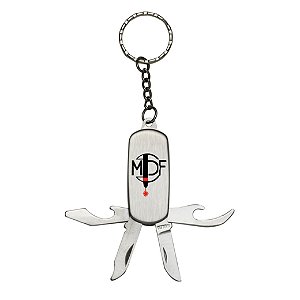 Chaveiro Metal Canivete 4 funções Cód. 10210