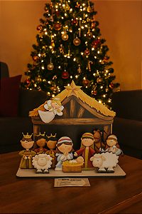 Presepio Decoração Enfeite de Natal em mdf 6mm
