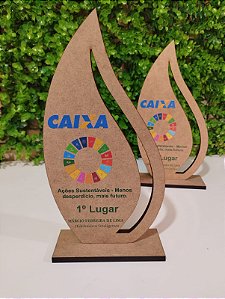 Trofeu personalizado em mdf - Cód. MDF063