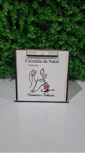 Cofre Caixinha de Natal Manicure e Pedicure