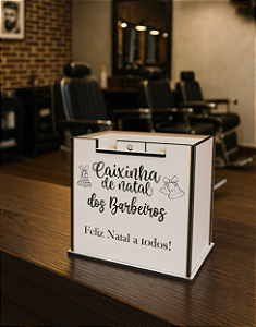 Cofre Caixinha de Natal dos Barbeiros