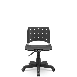 Cadeira Ergoplax Secretária Base Preta S/estofado S/braço