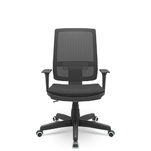 Cadeira Brizza Tela Presidente BackPlax - Assento Poliéster - Base Standard - Plaxmetal
