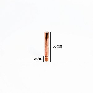 TUBO DE CONTATO 1,0MM - 55MM X 5/16 (MOD. MA052)