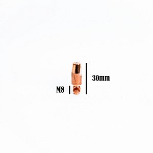 TUBO DE CONTATO 0,8MM - 30MM X M8 CUCRZR (MOD. MA140)
