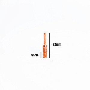 TUBO DE CONTATO 0,8MM - 43MM X 5/16 (MOD. MA286)