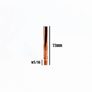TUBO DE CONTATO 1,0MM - 73MM X 5/16 (MOD. MA042)