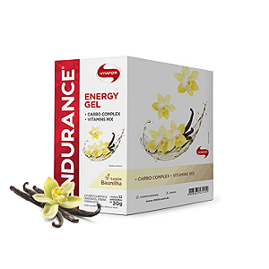 Endurance Energy Gel 12 Sachês (30g cada) BAUNILHA - Vitafor