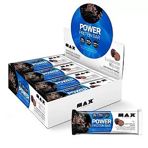 Power Protein Bar c/8 de 90g - DARK CHOCOLATE TRUFFLE - Max Titanium