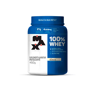 100% Whey POTE 450g BAUNILHA - Max Titanium