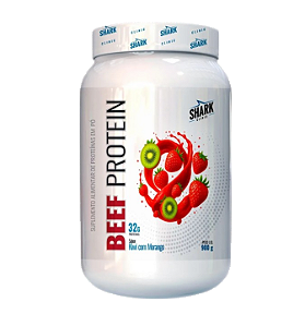 Whey Beef Protein - Morango e Kiwi 900g SharkPro