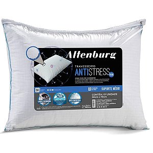 Travesseiro Antistress Com Fios de Carbono Confortável