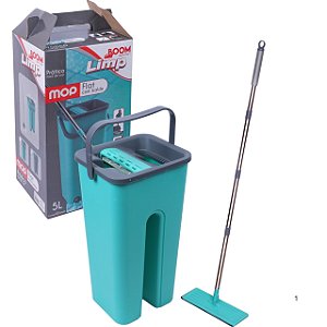 Mop Flat Plástico com Balde Para Limpeza