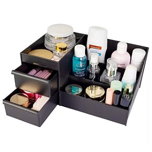 Organizador Mesa Multiuso Com Gavetas Maquiagem  Plastico PP