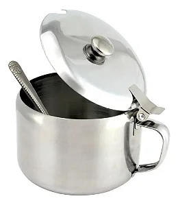 Açucareiro De Inox Com Colher