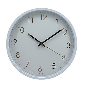 Relogio Parede Analogico Decoração Sala Escritorio 30cm Sortido Plastico