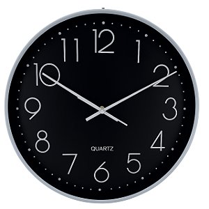 Relogio Parede 36cm Sortido Plastico Quartz